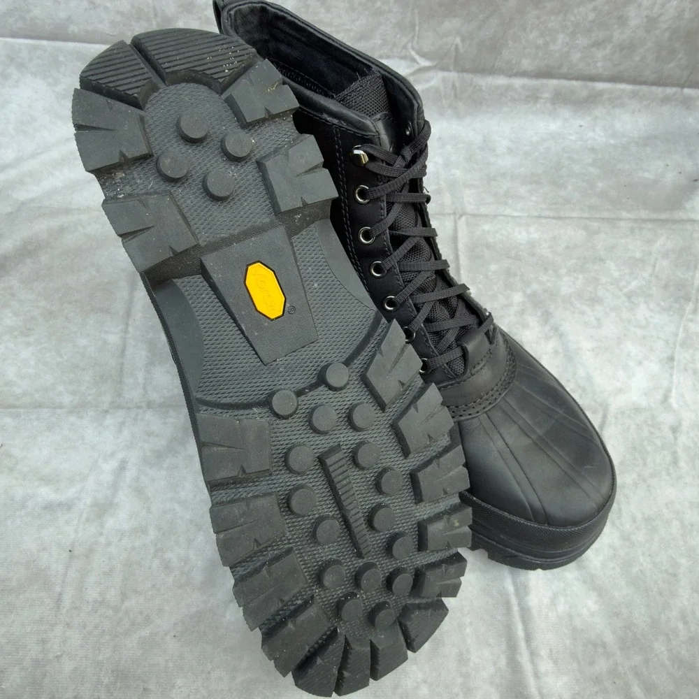Sorel Caribou X Boot Lace Gore-Tex Vibram Black Leather Waterproof Boots Size 13